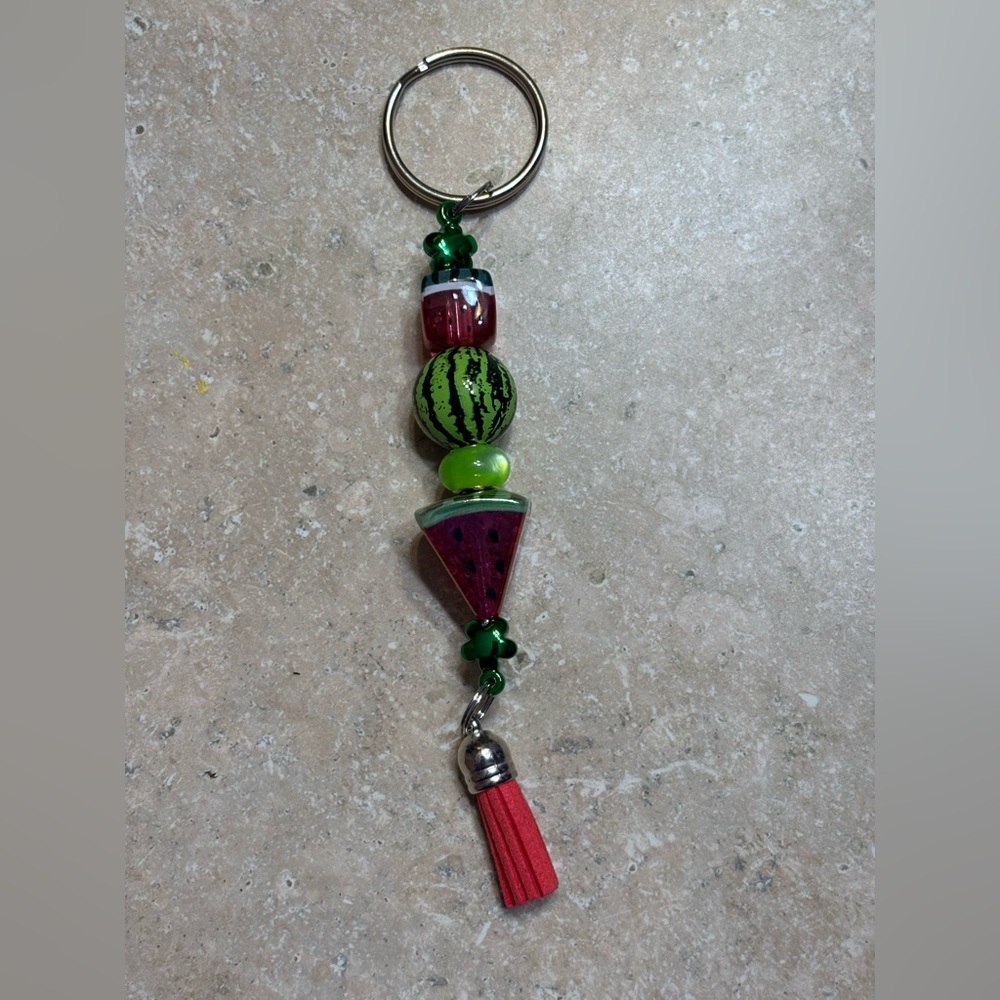Watermelon handcrafted keychain